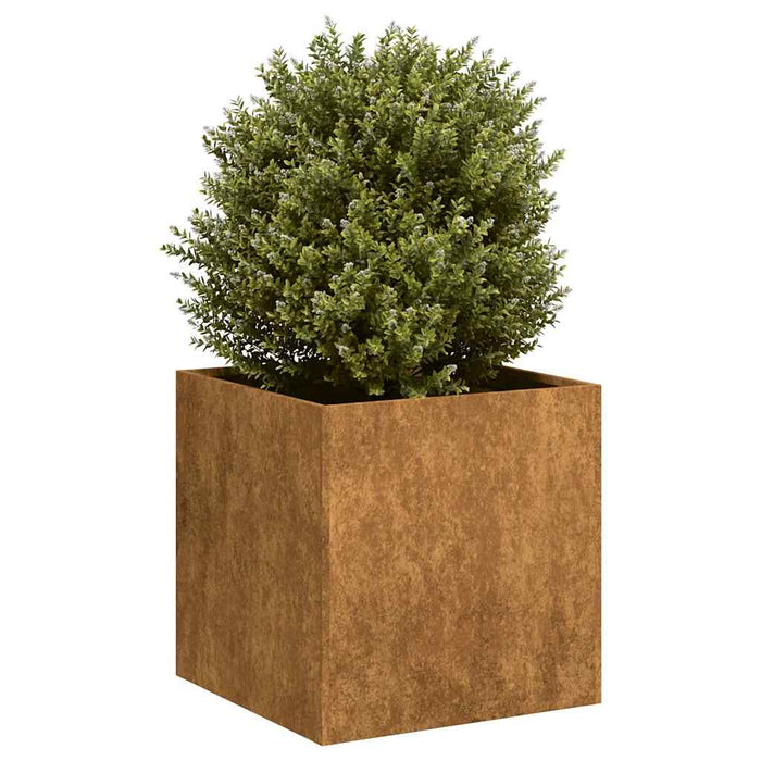 Planter Rusty 40X40X40 Cm Weathering Steel Nlblli