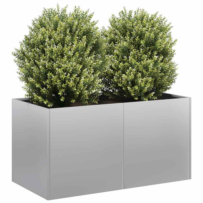 Planter 80X40X40 Cm Galvanised Steel Nlblit