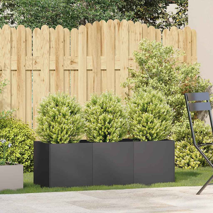 Planter Black 120X40X40 Cm Cold-Rolled Steel Nlblip