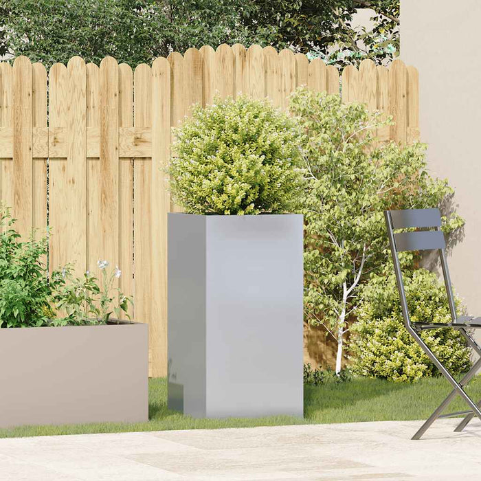 Planter 40X40X80 Cm Galvanised Steel Nlbibn