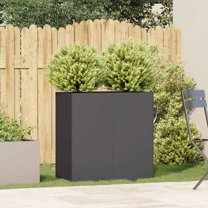 Planter Black 80X40X80 Cm Cold-Rolled Steel Nlbiob