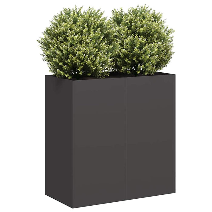 Planter Black 80X40X80 Cm Cold-Rolled Steel Nlbiob