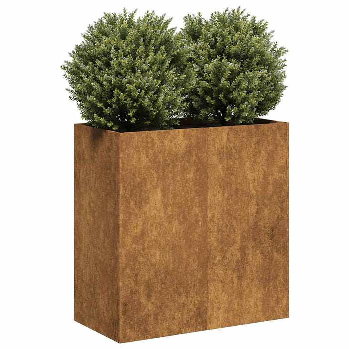 Planter Rusty 80X40X80 Cm Weathering Steel Nlbiol