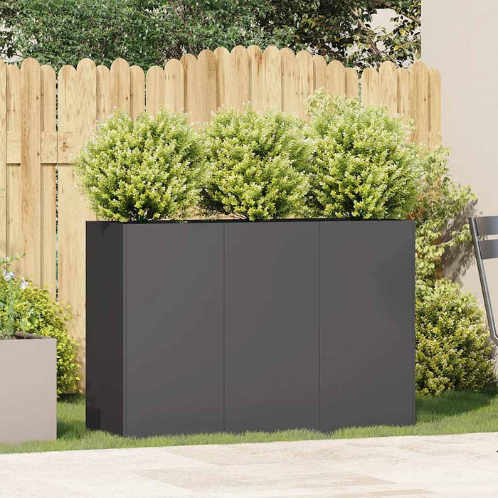 Planter Black 120X40X80 Cm Cold-Rolled Steel Nlbioi