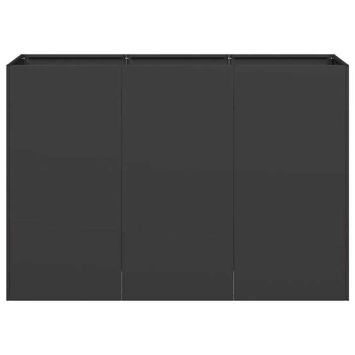 Planter Black 120X40X80 Cm Cold-Rolled Steel Nlbioi