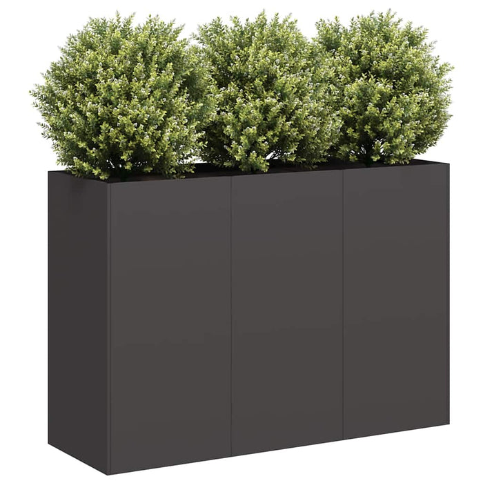 Planter Black 120X40X80 Cm Cold-Rolled Steel Nlbioi