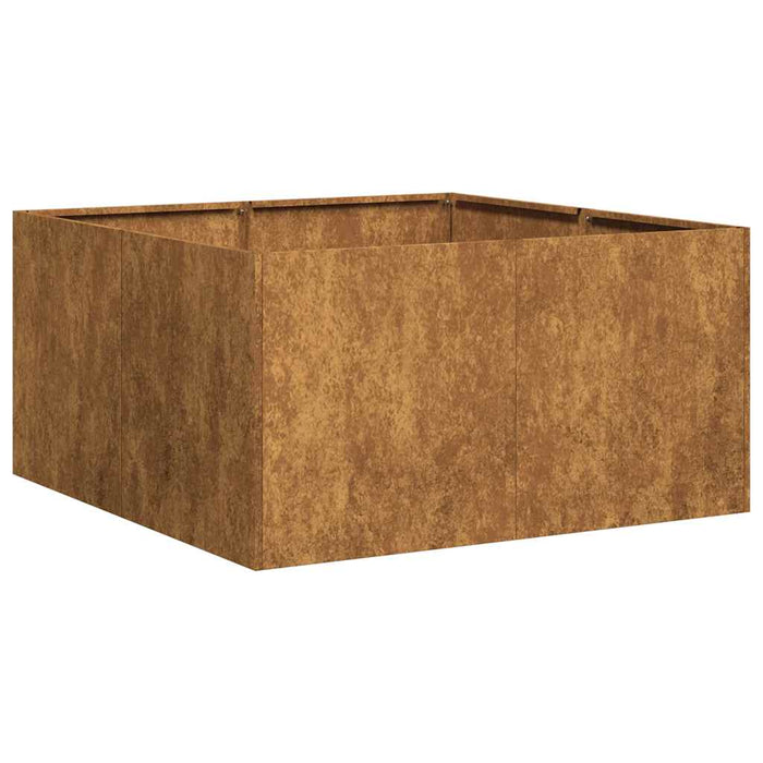 Planter Rusty 80X80X40 Cm Weathering Steel Nlbiaa