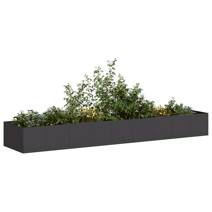 Planter Black 360X80X40 Cm Steel Nlbill