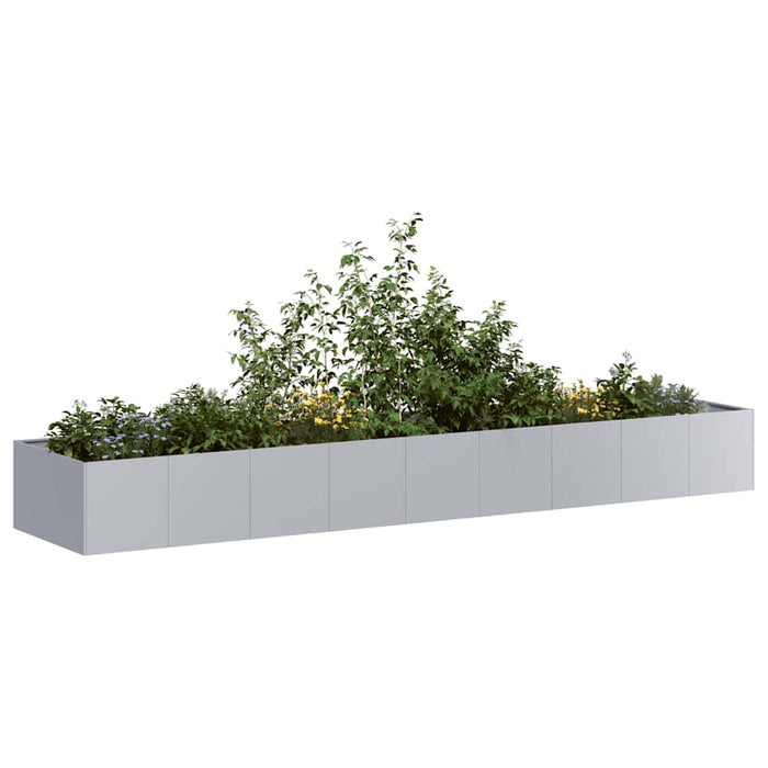 Planter 360X80X40 Cm Galvanised Steel Nlbiio