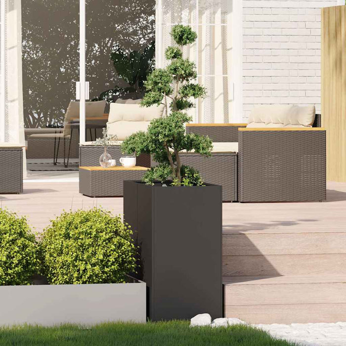 Planter Black 40X80X80 Cm Steel Nlbiit