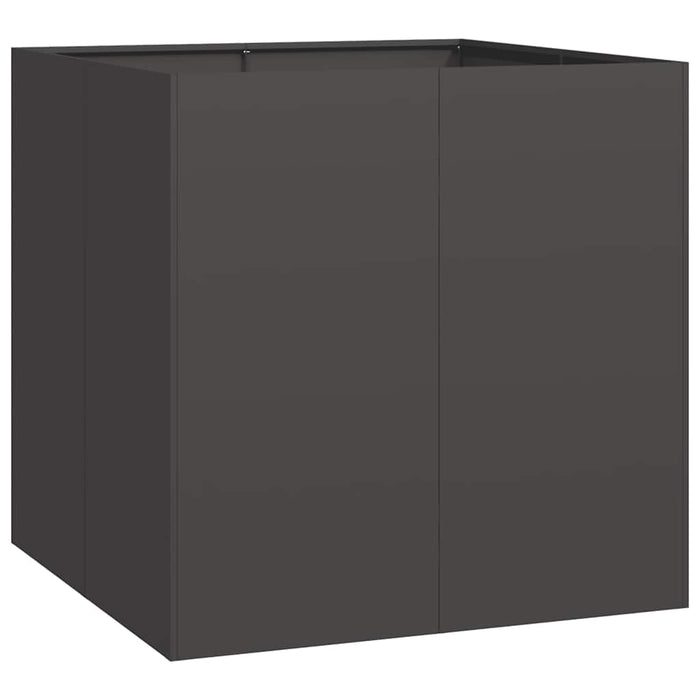 Planter Black 80X80X80 Cm Steel Nlbinb