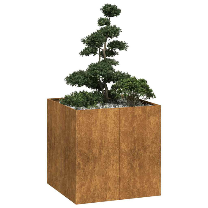 Planter Rusty 80X80X80 Cm Weathering Steel Nlbinl