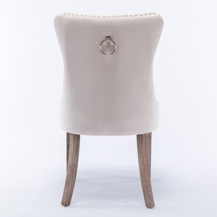 8x Velvet Dining Chairs Upholstered Tufted Kithcen Chair