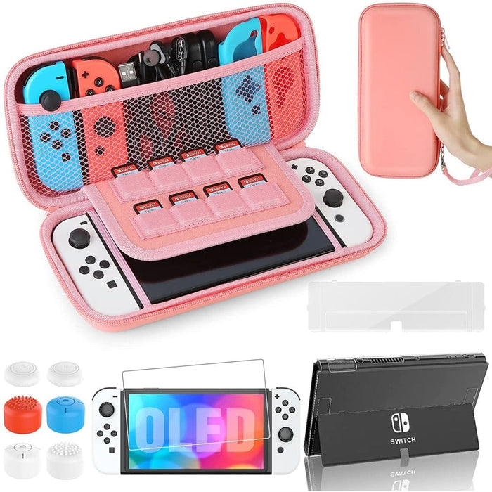 9 In 1 Accessories Carrying Case For Nintendo Switch Oled