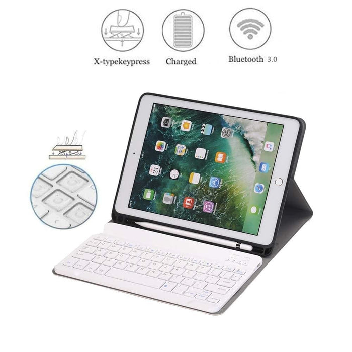 9.7 Tablet Case With Detachable Bluetooth Keyboard