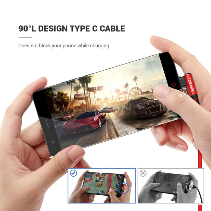 90 Degree Cell Phone Usb Type c Fast Charging Cable