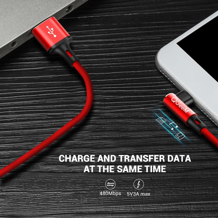 90 Degree Cell Phone Usb Type c Fast Charging Cable