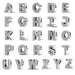 925 Silver 26 Alphabet Letters Charms Beads For Women Fine