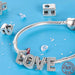 925 Silver 26 Alphabet Letters Charms Beads For Women Fine