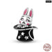 925 Silver Black Cat Spider Charms Beads Fit Pandora