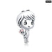 925 Srerling Silver Boy And Girl Pendant Charm For Bracelet