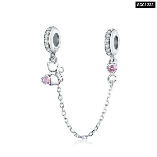 925 Sterling Silve Safety Chain Charms Collection For Women