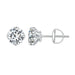 925 Sterling Silver 1 Carat d Colour Moissanite Stud