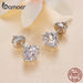 925 Sterling Silver 1 Carat d Colour Moissanite Stud