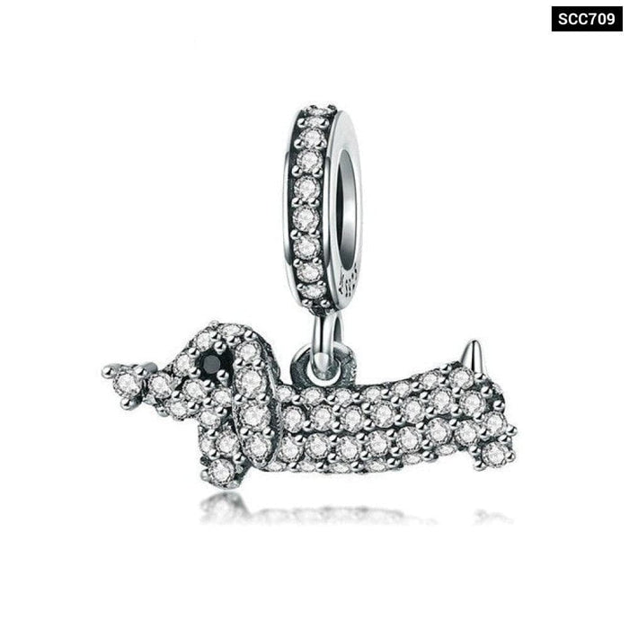 925 Sterling Silver Pet Animal Pendant Charm For Snake