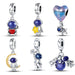 925 Sterling Silver Astronaut Space Series Charms Beads Fit