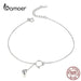 925 Sterling Silver Bell And Cat Anklets For Women