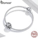 925 Sterling Silver Blooming Lotus Metal Charm Fit Bracelet