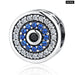 925 Sterling Silver Blue Eye Lucky Cubic Zircon Beads