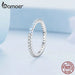 925 Sterling Silver Blue Simple Finger Ring Stackable