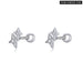 925 Sterling Silver Brilliant Star Earrings For Women