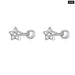 925 Sterling Silver Brilliant Star Earrings For Women