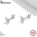 925 Sterling Silver Brilliant Star Earrings For Women