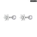 925 Sterling Silver Brilliant Star Earrings For Women