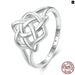 925 Sterling Silver Celtic Knot Finger Ring For Women