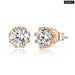 925 Sterling Silver Classic Clear Cubic Zircon Small Stud