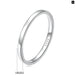 925 Sterling Silver Classic Round Finger Ring For Women