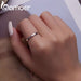 925 Sterling Silver Classic Round Finger Ring For Women