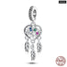 925 Sterling Silver Colourful Dreamcatcher Charms Beads Fit