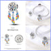 925 Sterling Silver Colourful Dreamcatcher Charms Beads Fit