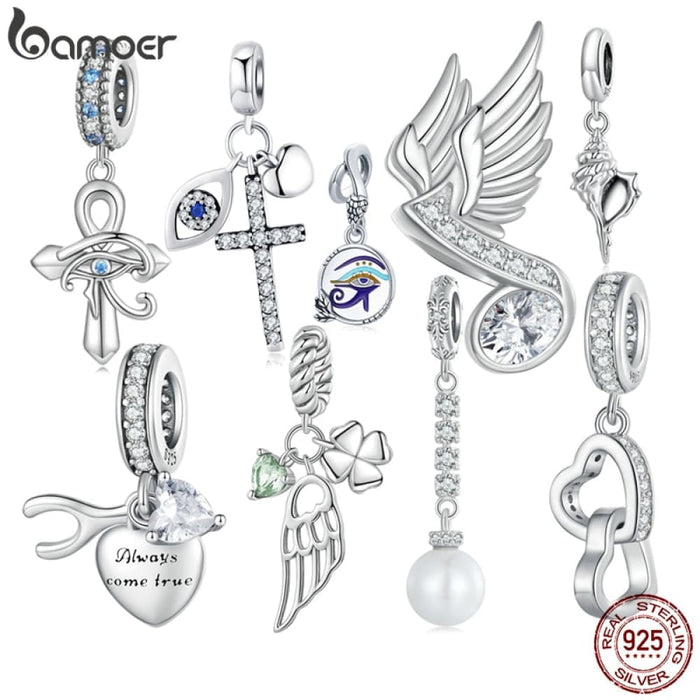 925 Sterling Silver Cross Pendant Fit For Women Bracelet &