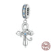 925 Sterling Silver Cross Pendant Fit For Women Bracelet &