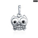 925 Sterling Silver Crystal Owl Lovely Animal Shape Beads