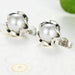 925 Sterling Silver Cultured Elegance Stud Earrings