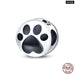 925 Sterling Silver Cute Black Cat Pet Charms Beads Fit