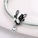 925 Sterling Silver Cute Black Cat Pet Charms Beads Fit